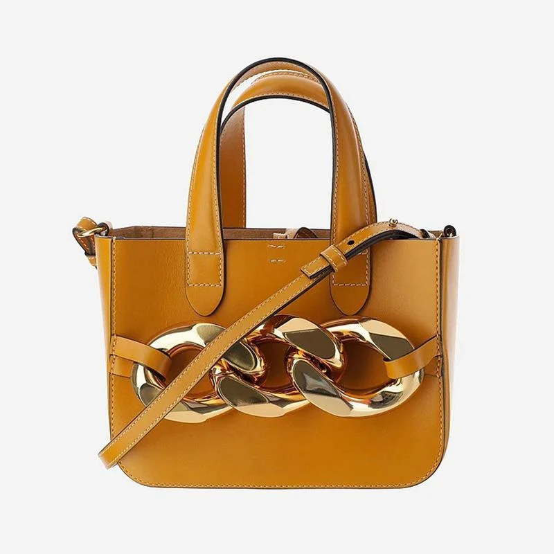 French minority Design Handbag thick chain Single Shoulder Bag Messenger Bag female