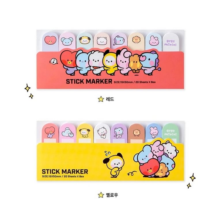 BT21 Minini Baby Sticky Note Memo