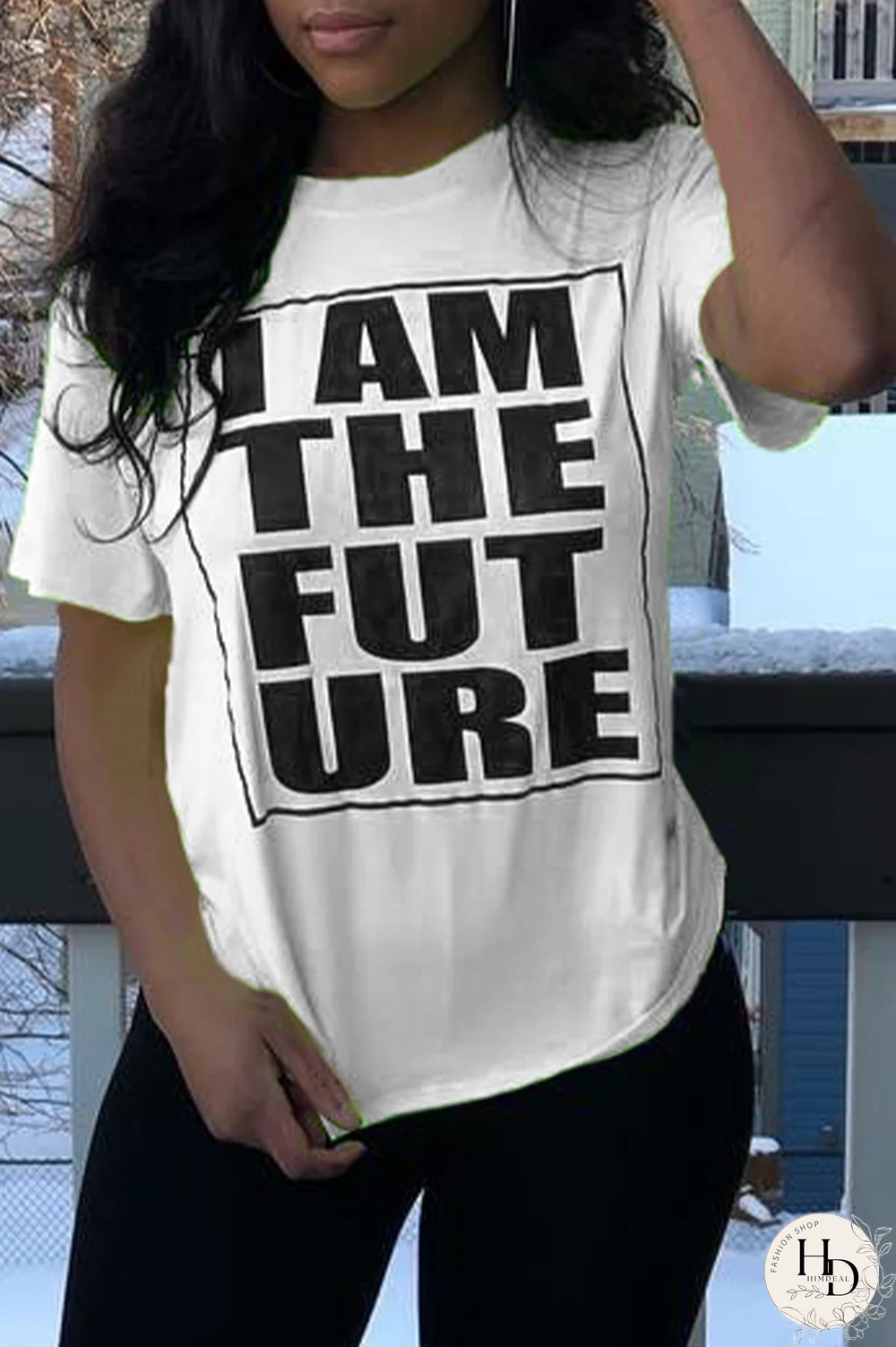 Red O Neck Short Sleeve Print Patchwork Tees & T-shirts