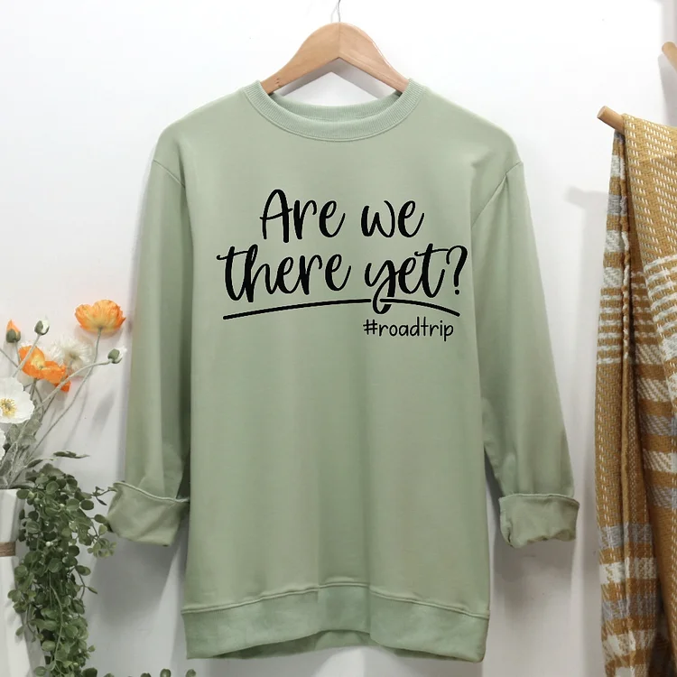 Are we there get? road trip Women Casual Sweatshirt-Annaletters