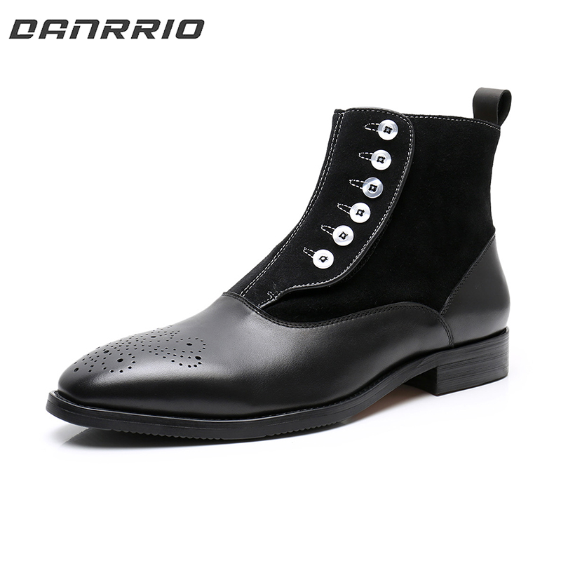 DANRRIO Italian Knight Button Boots |Chelsea Boots DANRRIO.COM DANRRIO