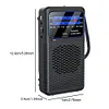 FM AM SW Radio with LED Flashlight Pocket Radio Portable Radio for Home/Outdoor