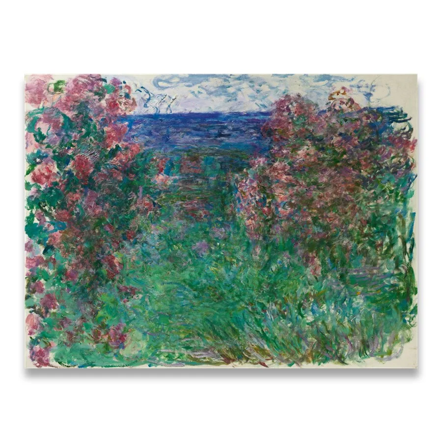 Claude Monet Poplars Poppy fields Landscape Impressionist Oil Painting on Canvas Posters and Prints Wall Picture for Living Room