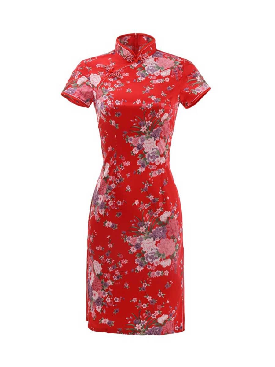 Cheongsam Traditional Chinese Dress Elegant Plus Size Qipao Dress