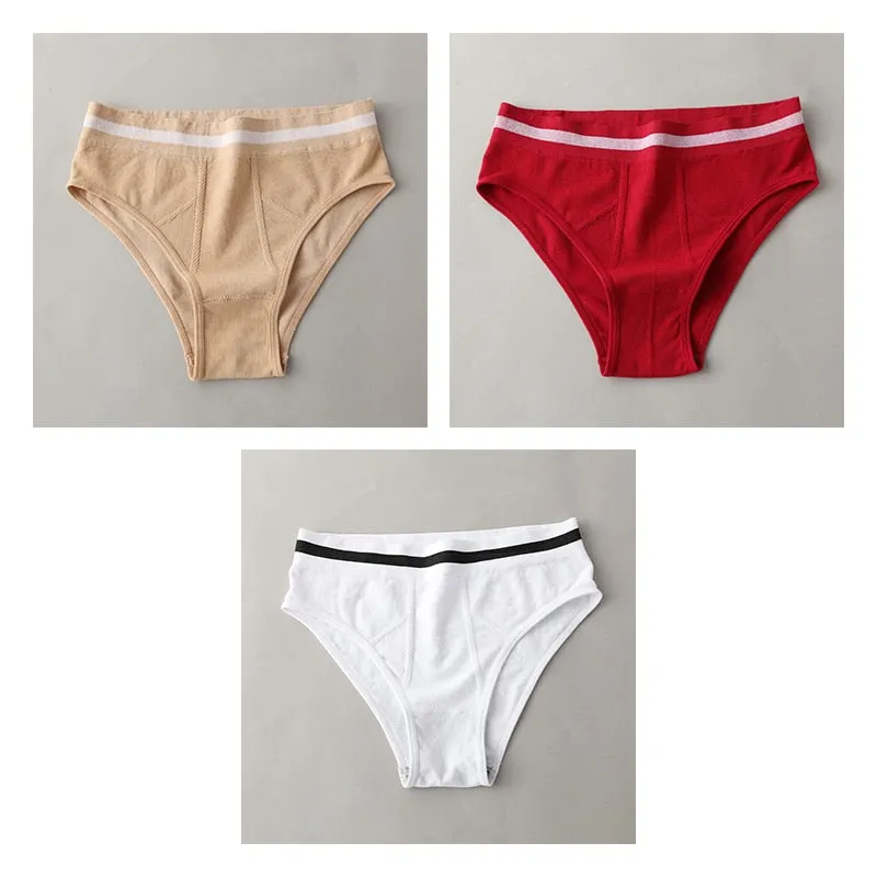 High-Rise Panties For Woman Seamless Sport Briefs Women's Underwear Female Panties Underpants Ladies Intimates New BANNIROU