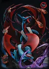 GX Evolution Series Salamence Family with LED - Pokemon Resin Statue - Fantasy Studios [In Stock]