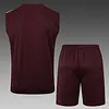 2025/2026 Bayern Munich Pre-Match Training Deep Dates Vest+Shorts Football1:1 Thai Quality