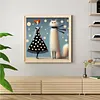 Cat and Woman Full Stamped Cross Stitch 11CT 3-Strand 40x40cm