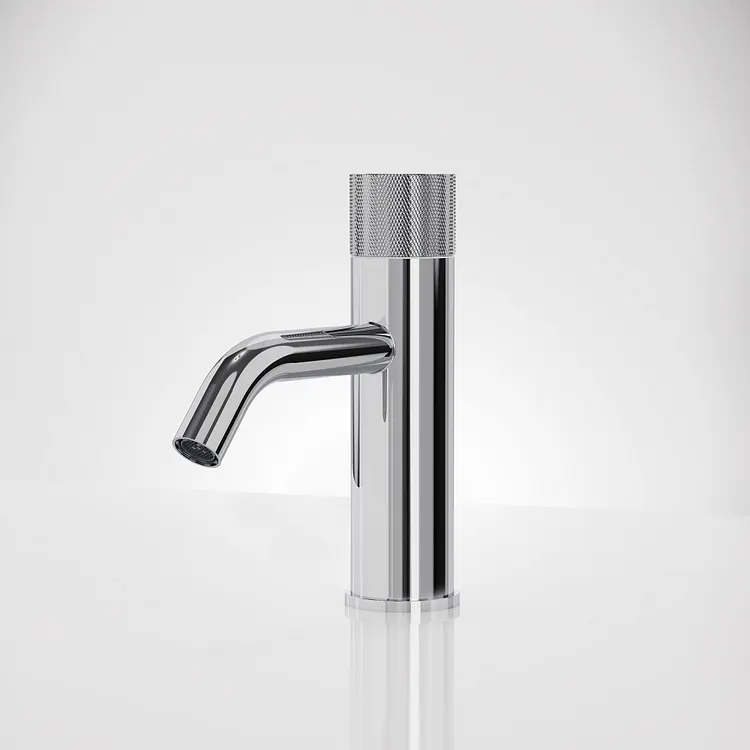 EVERSTEIN 7.25 in. Middle Arc Single-Hole Bathroom Sink Faucet in Chrome