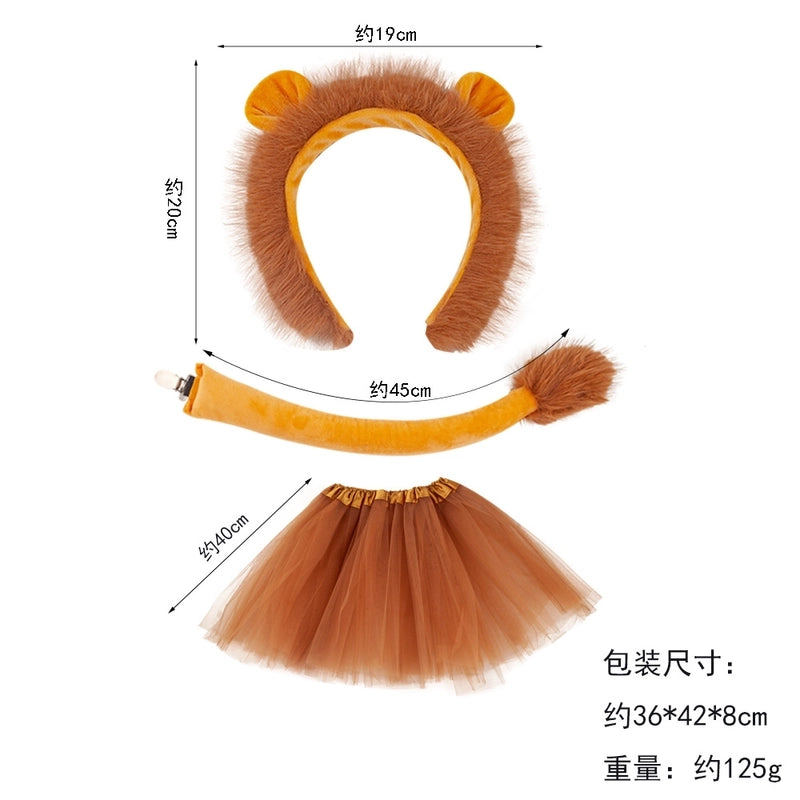 Unisex Cartoon Style Lion Cloth Hair Band