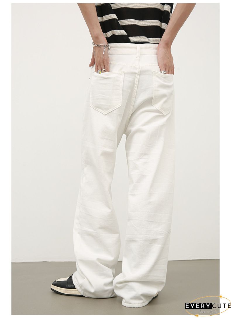 Cotton Casual Corduroy Women Long Pants Autumn Winter Office Button Wide-Legged Trousers Fashion Mid Waist Ladies Bottom