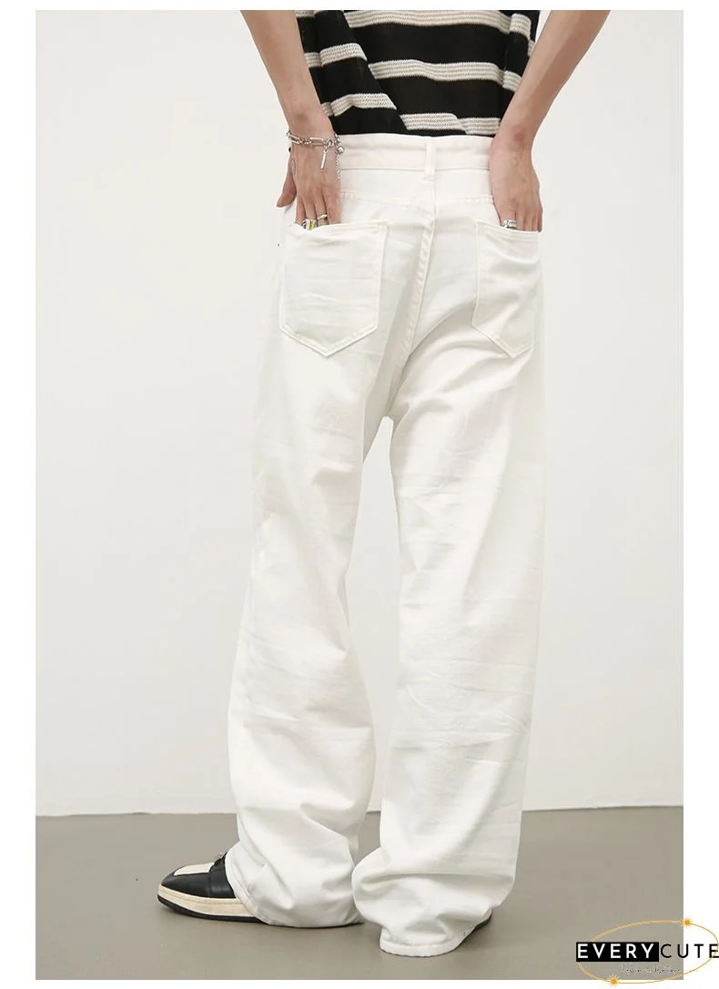 Cotton Casual Corduroy Women Long Pants Autumn Winter Office Button Wide-Legged Trousers Fashion Mid Waist Ladies Bottom