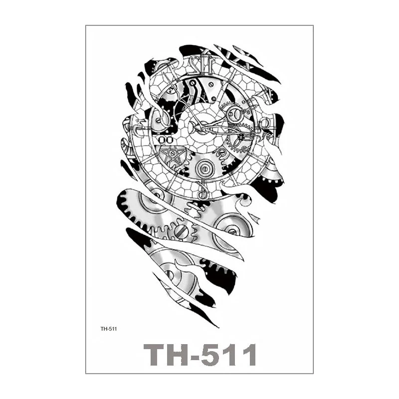 SDRAWING Temporary Tattoo For Women Sexy Tattoo Stickers Body Art Tattoo Chest Stickers Arm Tattoo Men Fashionable Fake Tatoo Cool Tattoo