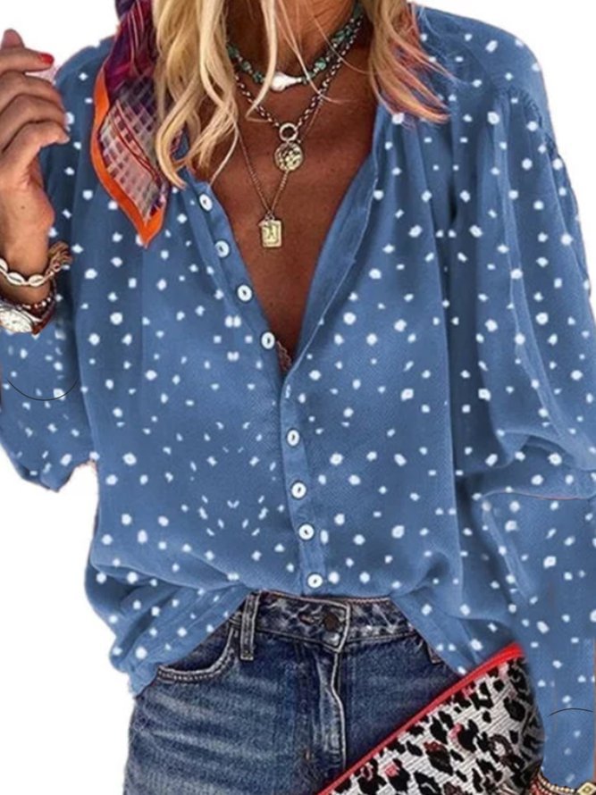 Women Printed Vintage Shirts & Tops Zaesvini