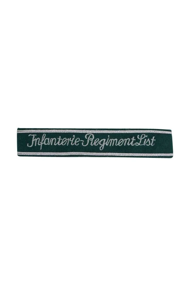   Wehrmacht Infanterie Regiment List Cuff Title German-Uniform