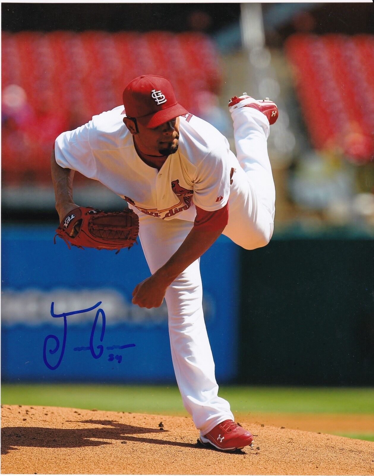 JAIME GARCIA ST. LOUIS CARDINALS ACTION SIGNED 8x10