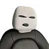 Halloween Spoof Face Funny Car Headrest Cover Decoration for Most Cars (White)