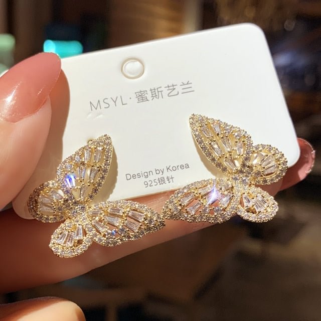 YOY-New Luxury Fashion Round Dangle Drop Korean Earrings