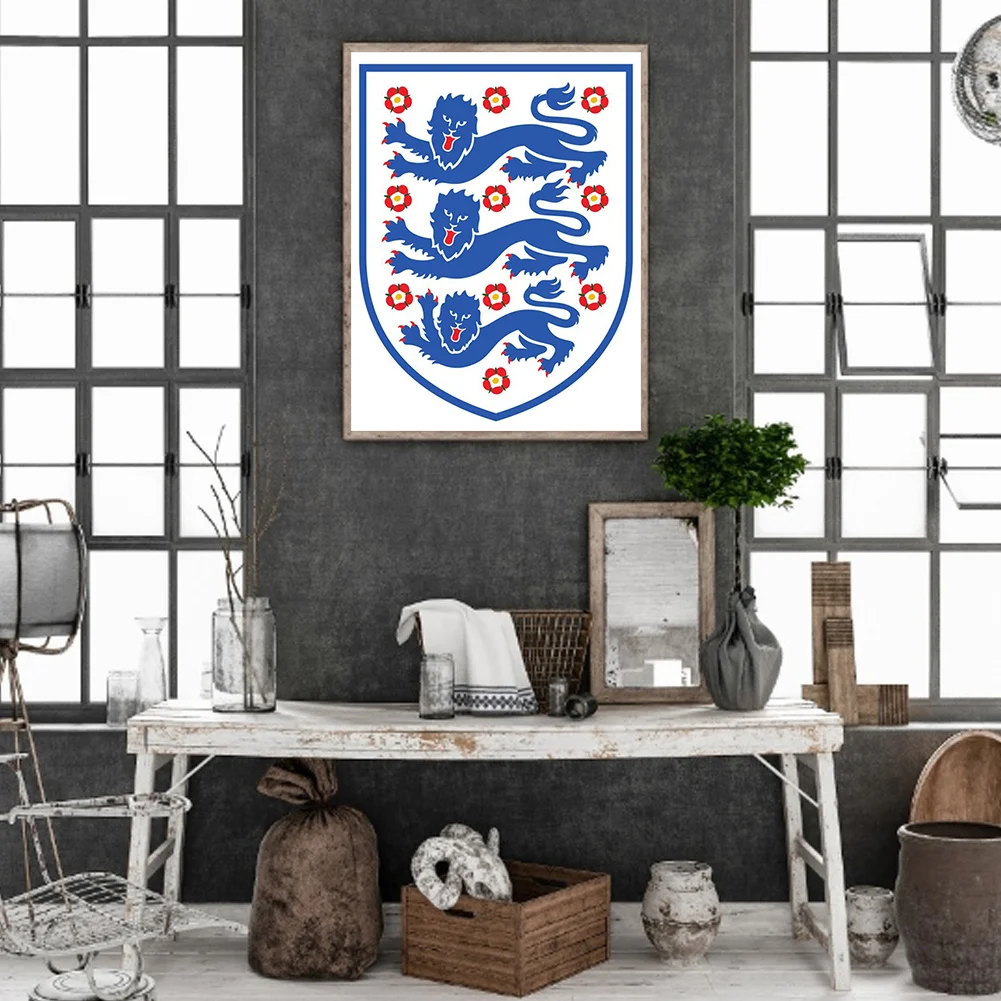Full Round Diamond Painting 30*40cm - English Football