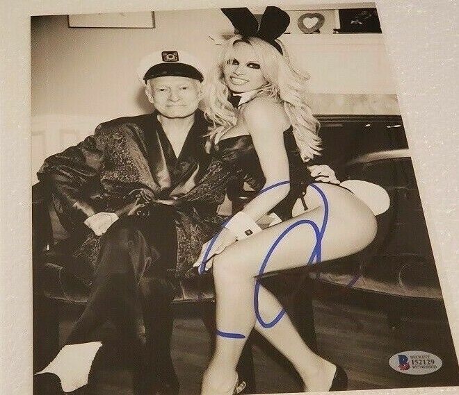 Baywatch Pamela Anderson Signed Photo Poster painting BAS Witnessed COA