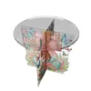 Croix acrylique porte-plante support double face - 5d bricolage d&eacute;coration artisanale