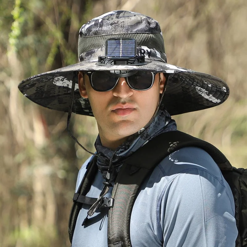 🏆 50K+ SOLD! &ndash; Almost Gone-⚡2025 New Ultralight Solar Fan Sun Hat &ndash; Lighter Than a Baseball!⚾