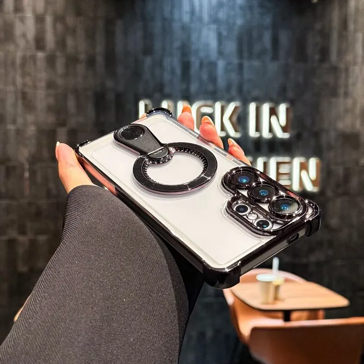 360&deg; Phone Case with Four-Corner Shockproof Star Ring