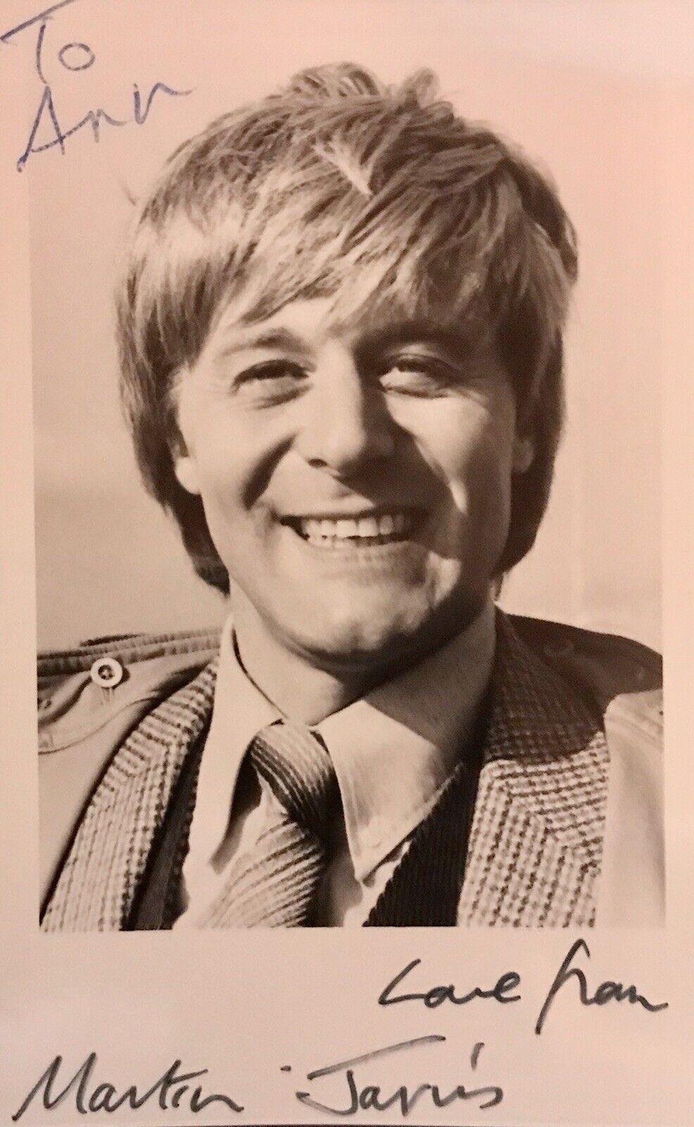 MARTIN JARVIS 5.5 x 3.5 Photo Poster painting SIGNED - DOCTOR WHO/EASTENDERS