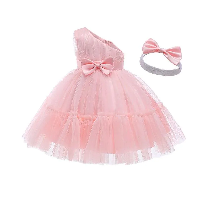 Newborn Baby Girls Dresses For Toddler Kids 1 2 Year Birthday Christening Princess Tutu Costume Infant 1st Baptism Party Clothes