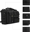 BAIGIO 15.6 inch Laptop Messenger Bag - Men's Tactical Shoulder Bag Military Large Computer Briefcase Holdall Handbag for Business College Men (Black)
