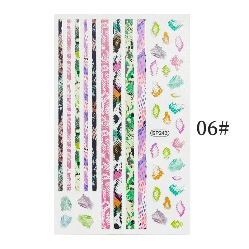 1 Sheet New Roman English Alphabet Number 3D Nail Stickers Christmas Animals iridescent Gold Silver Word Small Letters Nail