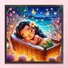 Disney-Princess Moana-18CT Stamped Cross Stitch 30*30cm/11.81*11.81in