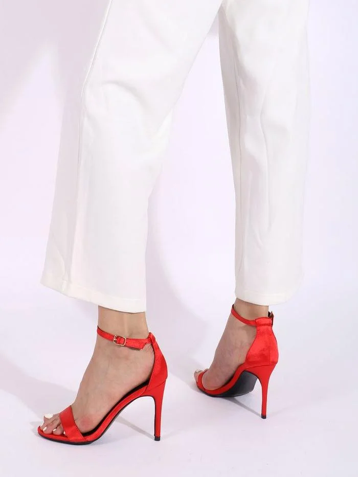 Fashion word with hollow open toe stiletto round toe sandals