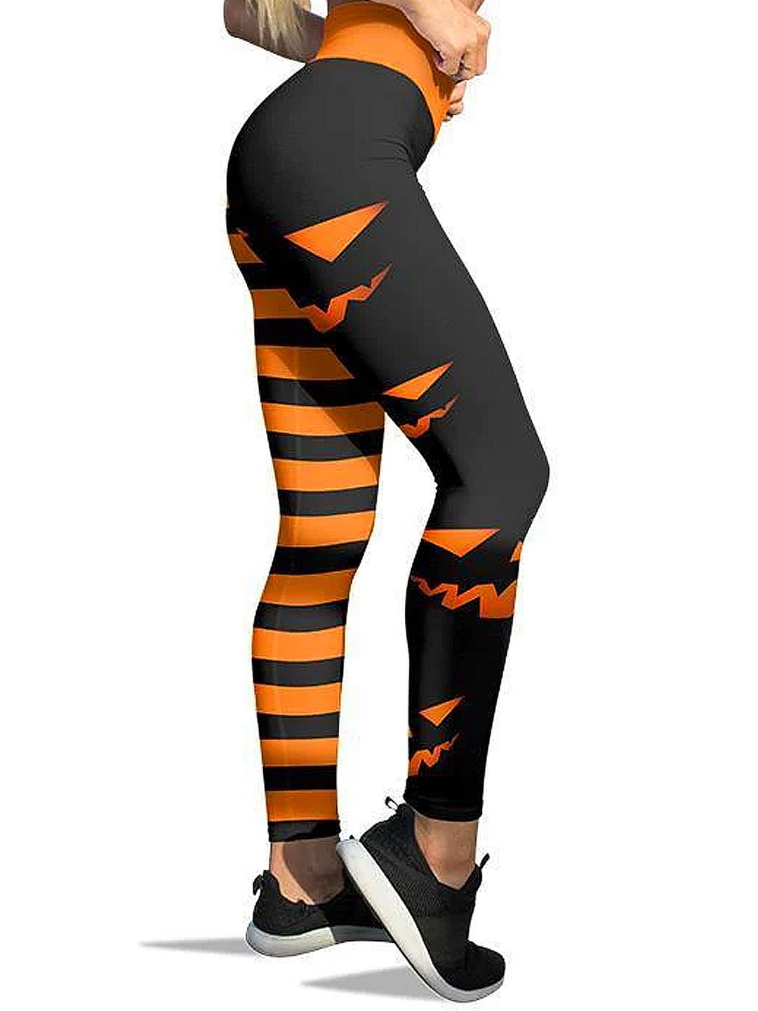 PUMPKIN HALLOWSTRIPES LEGGINGS