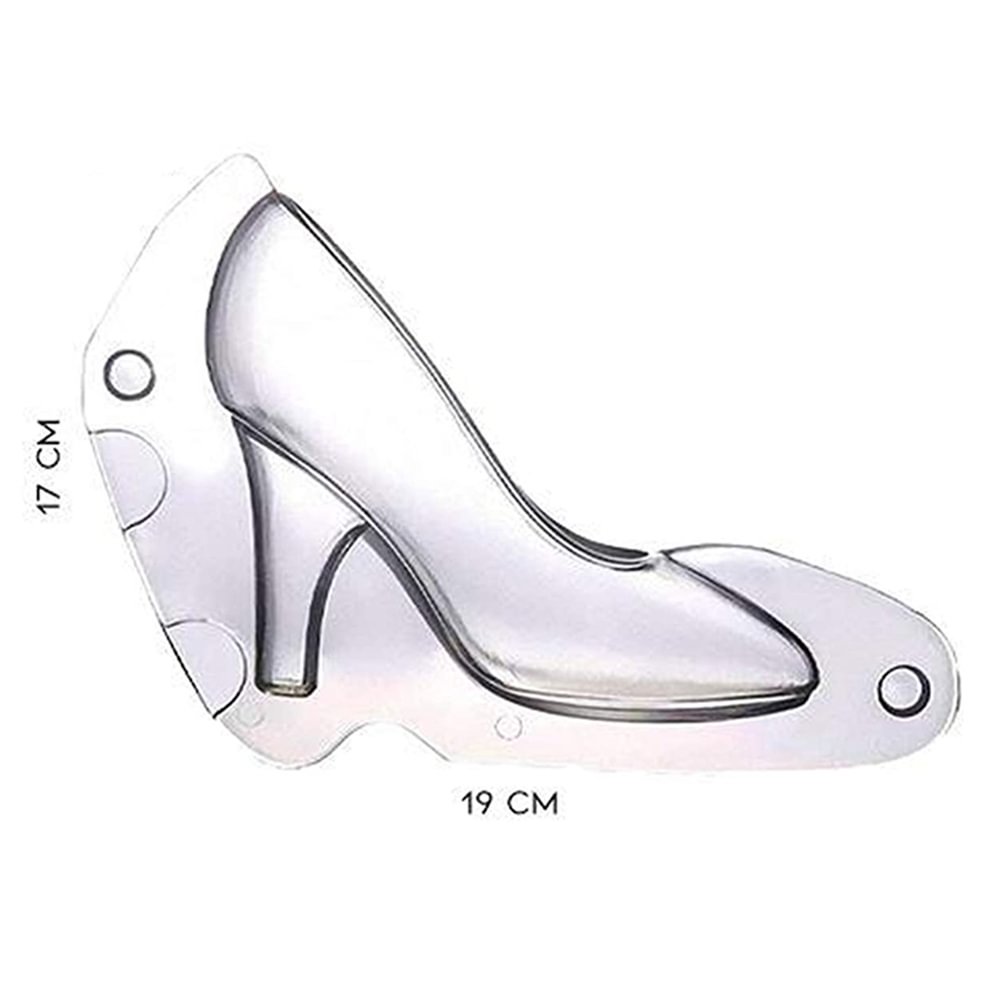 3D Woman High Heel Shoe Chocolate Fondant Cake DIY Pastry Baking Tool Maker Mold Large Silicone DIY Fondant Mold