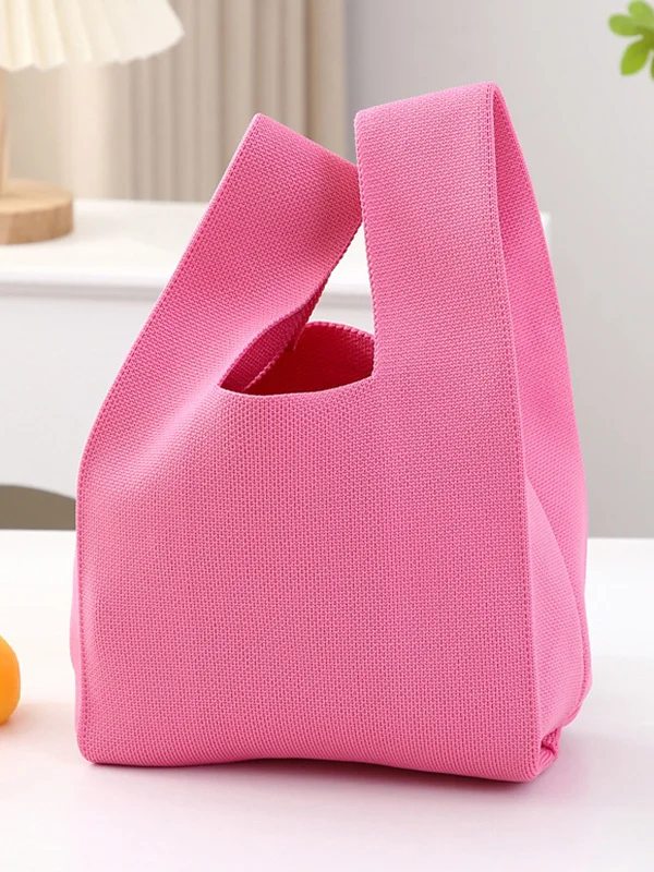 Solid Color Geometric Handbags