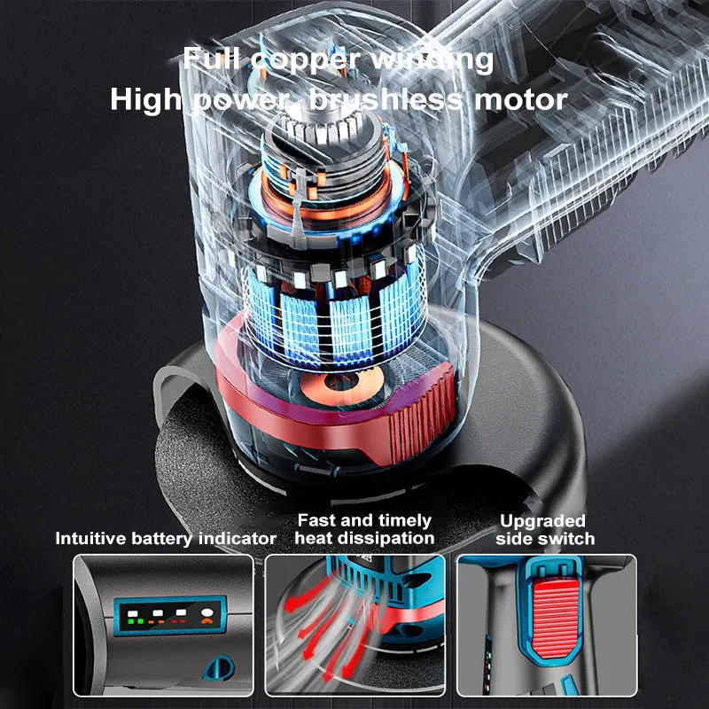 🔧 50% OFF NOW! ⚡ Compact Brushless Grinder – Lightweight, Variable Speed & Portable – For Cutting, Grinding & Polishing 🔩
