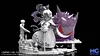 1/20 Scale World Zukan Evolutionary Combination Series Gengar Family - Pokemon Resin Statue - MG Studios