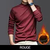 Chemise de base pour hommes en coton merceris&eacute; extensible, chaude et confortable