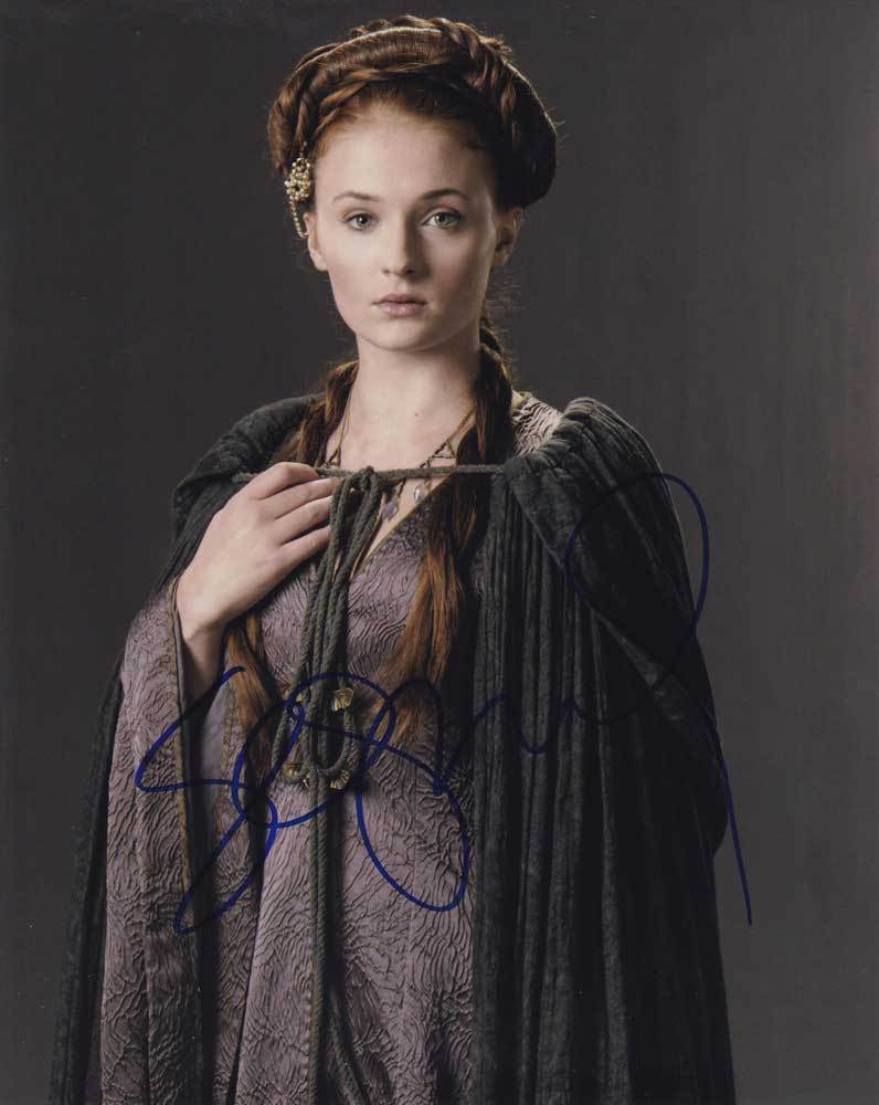 Sophie Turner In-Person AUTHENTIC Autographed Photo Poster painting SHA #57577