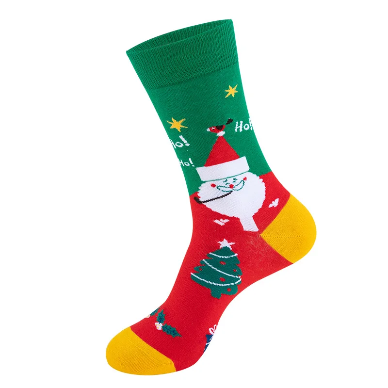 Unisex Jacquard Knit Terry Mid-calf Christmas Stock