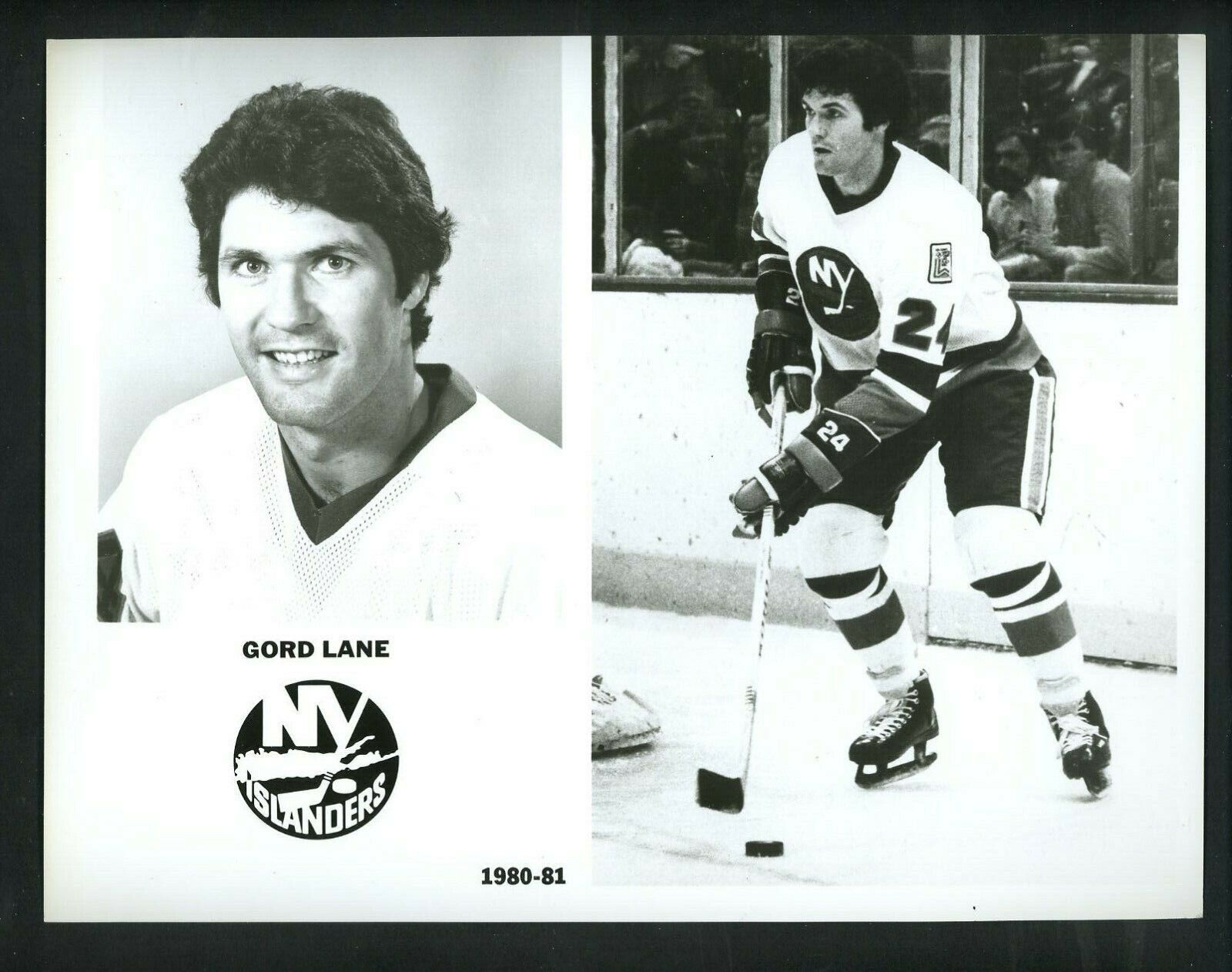 Gord Lane New York Islanders team issued 1980 Press Photo Poster painting