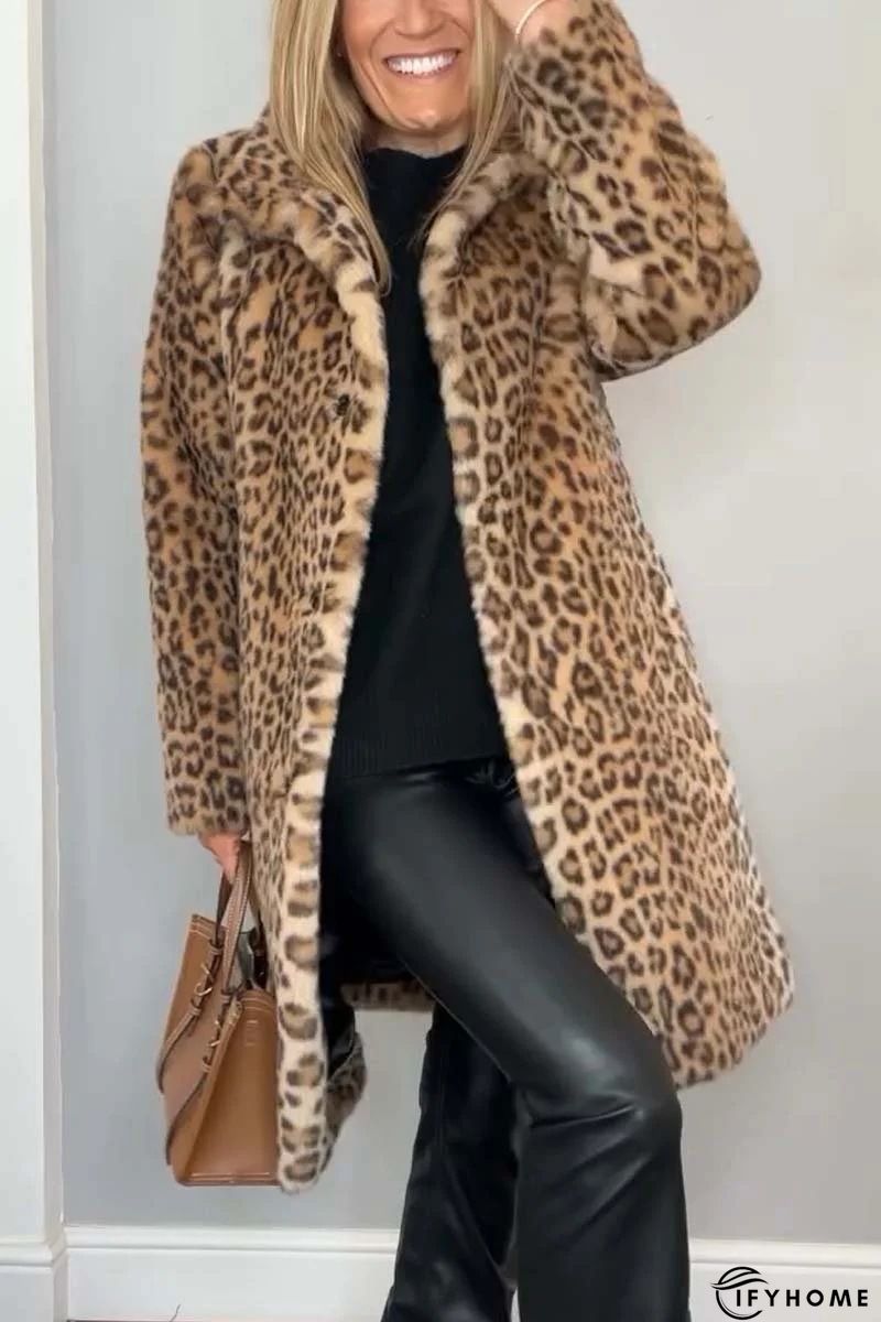 Black Leopard Print Long Cardigan | IFYHOME