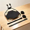Metal Bike Front Basket Detachable Bike Front Rack Carrier 33 LBS Capacity Luggage Panniers Bag Carrier Bracket with Straps for Outdoor Travel Cycling & Commute