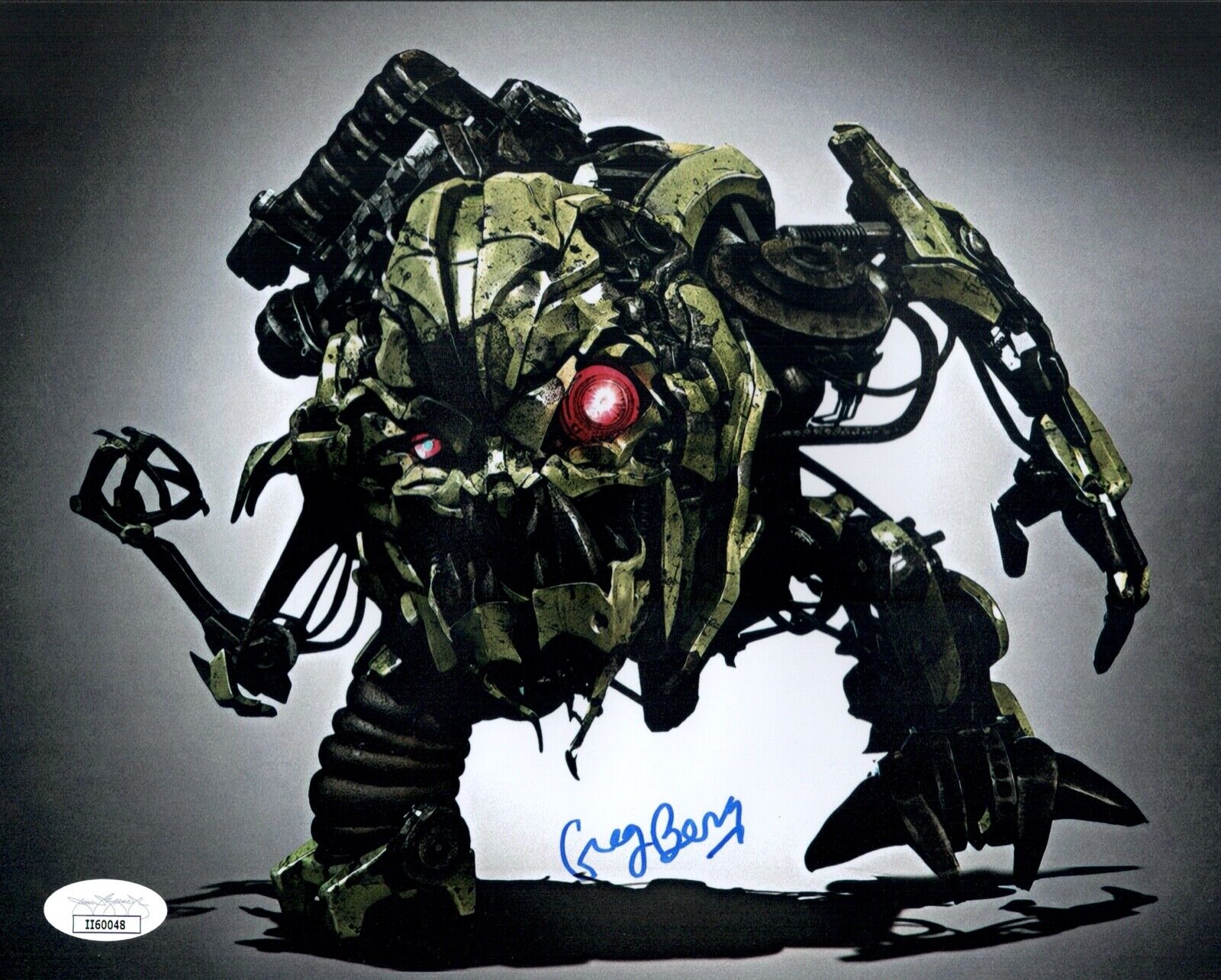 GREG BERG Transformers Dark Of The Moon IGOR Signed 8x10 Photo Poster painting JSA COA Cert