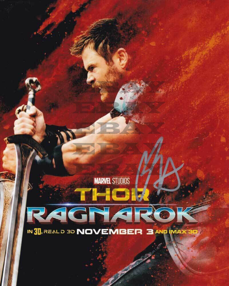 Chris Hemsworth Thor Autographed Signed 8x10 Photo Poster painting Reprint