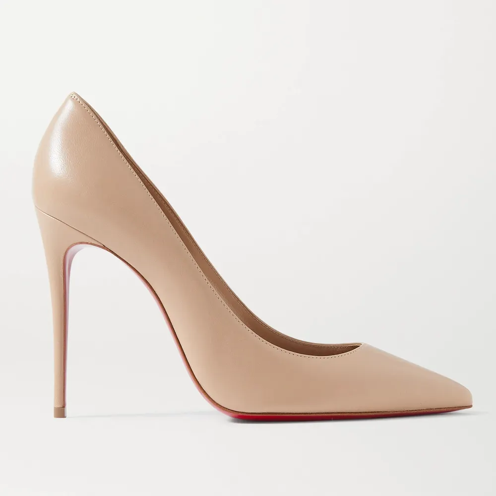 100mm Women's Classic Party Wedding Red Soles Heels Matte Pumps-vocosishoes