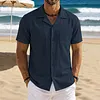 Men's Retro Vacation-Style Short-Sleeve Shirt by Inlyline