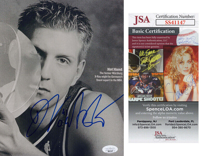 Rare DIRK NOWITZKI signed DALLAS MAVERICKS