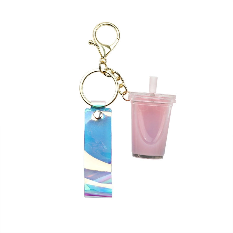 Cartoon Style Cup Arylic Women’s Keychain